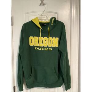 Colosseum Oregon Ducks Mens‎ Embroidered Hoodie Sweatshirt Size M Green